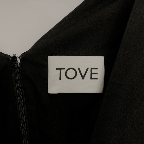 TOVE Elen Tie-Front Top - XS / S - Black - Picture 7 of 8